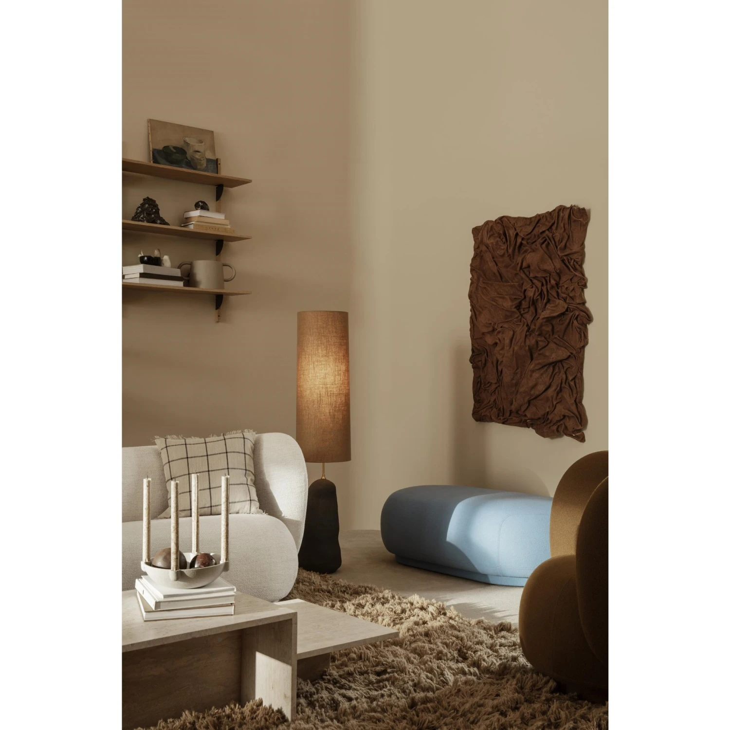 Ferm Living Rico Ottoman Brushed Sand - Image 2