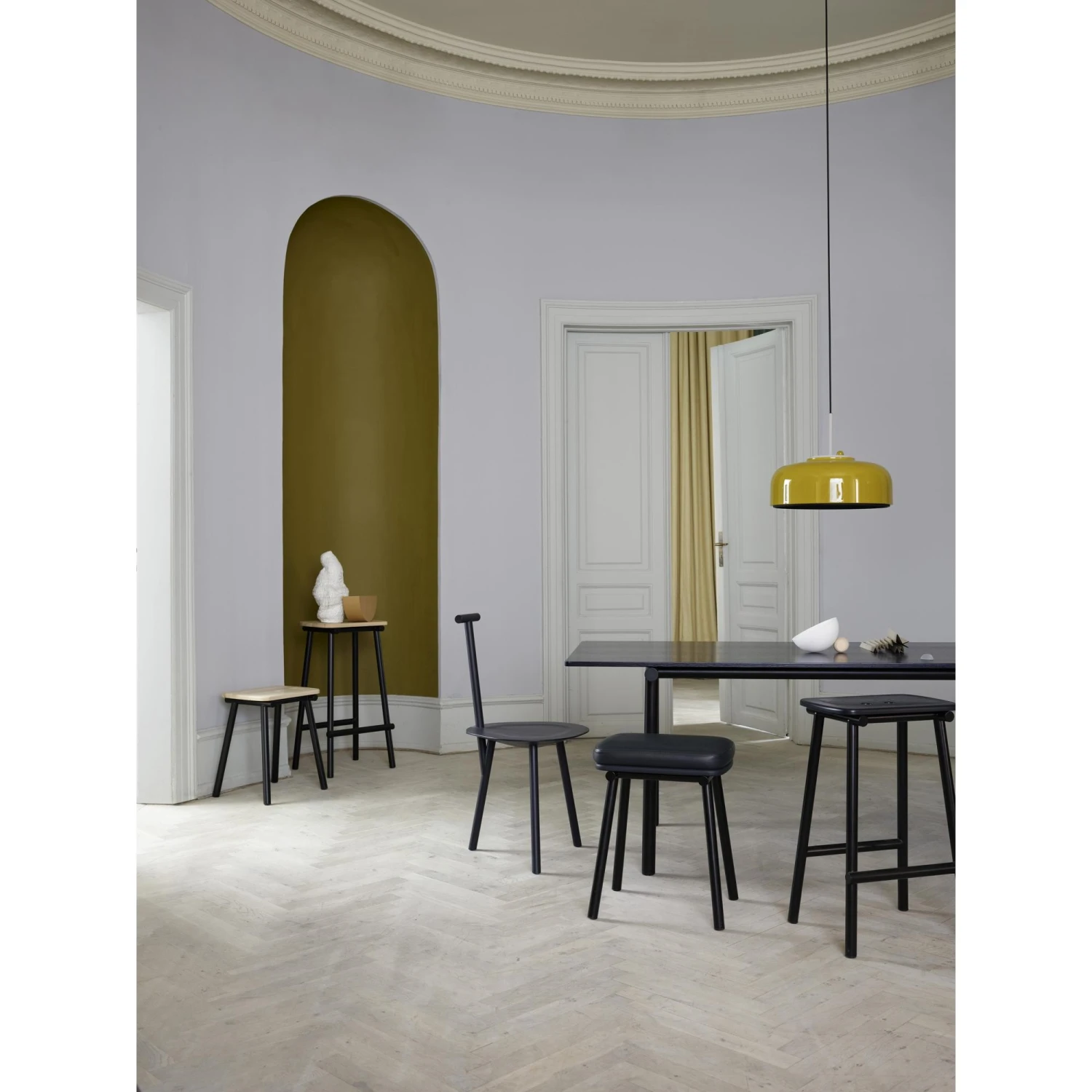 Please Wait To Be Seated Spade Chair Navy Blue - Image 7