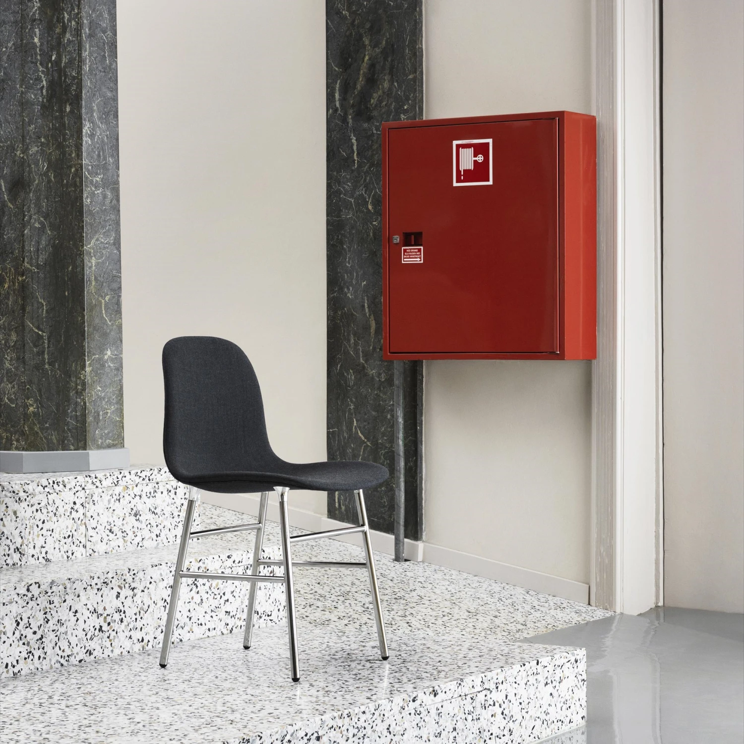 Normann Copenhagen Form Dining Chair Black Steel/Synergy LDS16 - Image 6