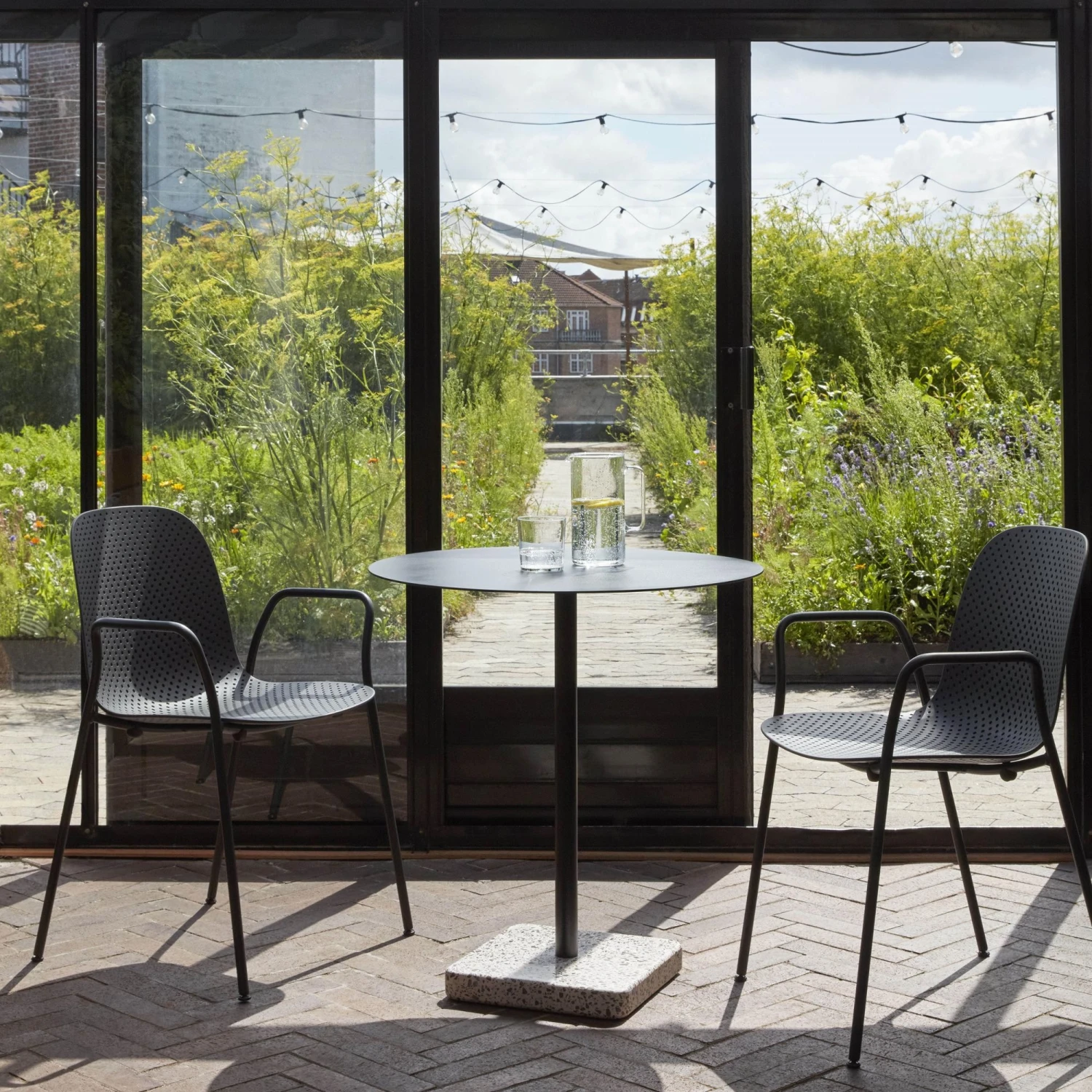 HAY 13eighty Chair With Armrests Black - Image 3