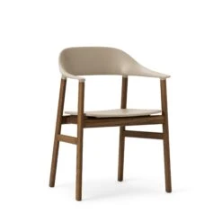 Normann Copenhagen Herit Dining Chair W. Armrests Smoked Oak/Sand