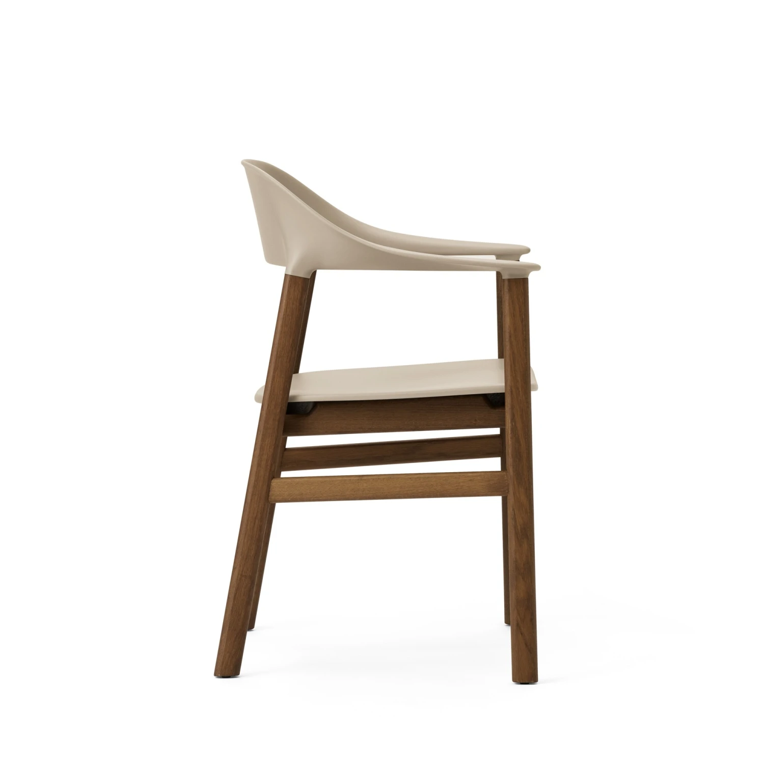 Normann Copenhagen Herit Dining Chair W. Armrests Smoked Oak/Sand - Image 4
