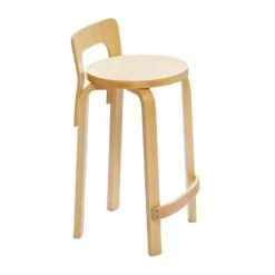 Artek K65 Bar Stool Birch