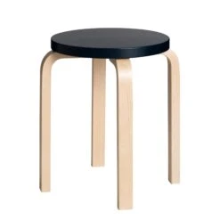Artek E60 Stool Birch/ Black