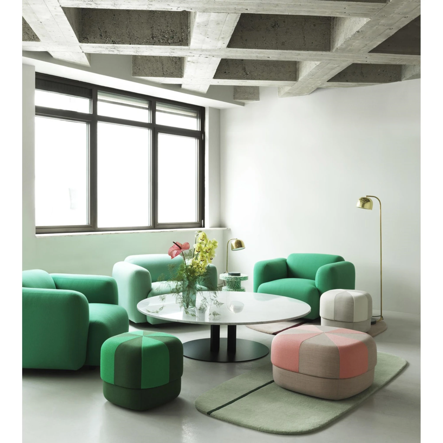 Normann Copenhagen Circus Pouf Duo Small Blue - Image 5