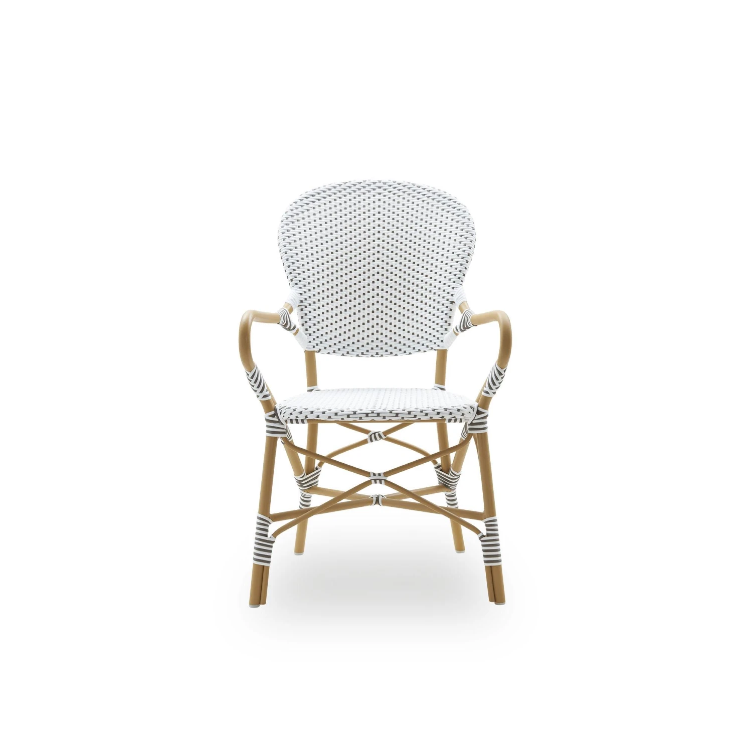 Sika-Design Isabell Exterior Cafe Chair With Armrest Almond - Image 2