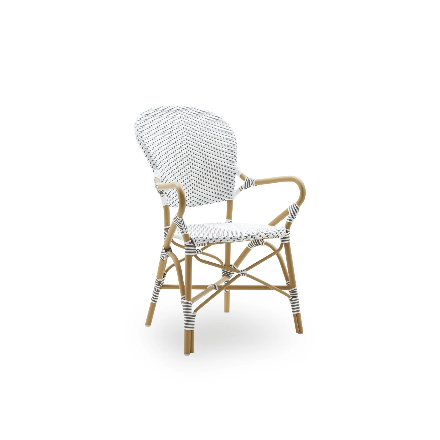 Sika-Design Isabell Exterior Cafe Chair With Armrest Almond