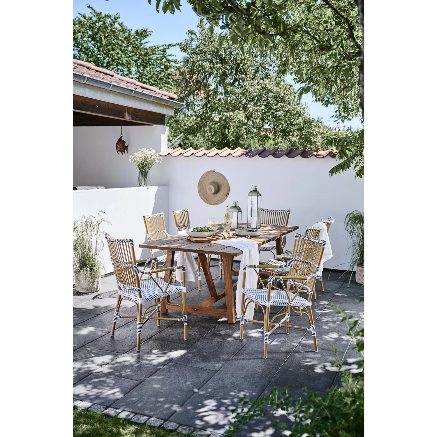 Sika-Design Monique Exterior Cafe Chair With Armrest Almond - Image 2