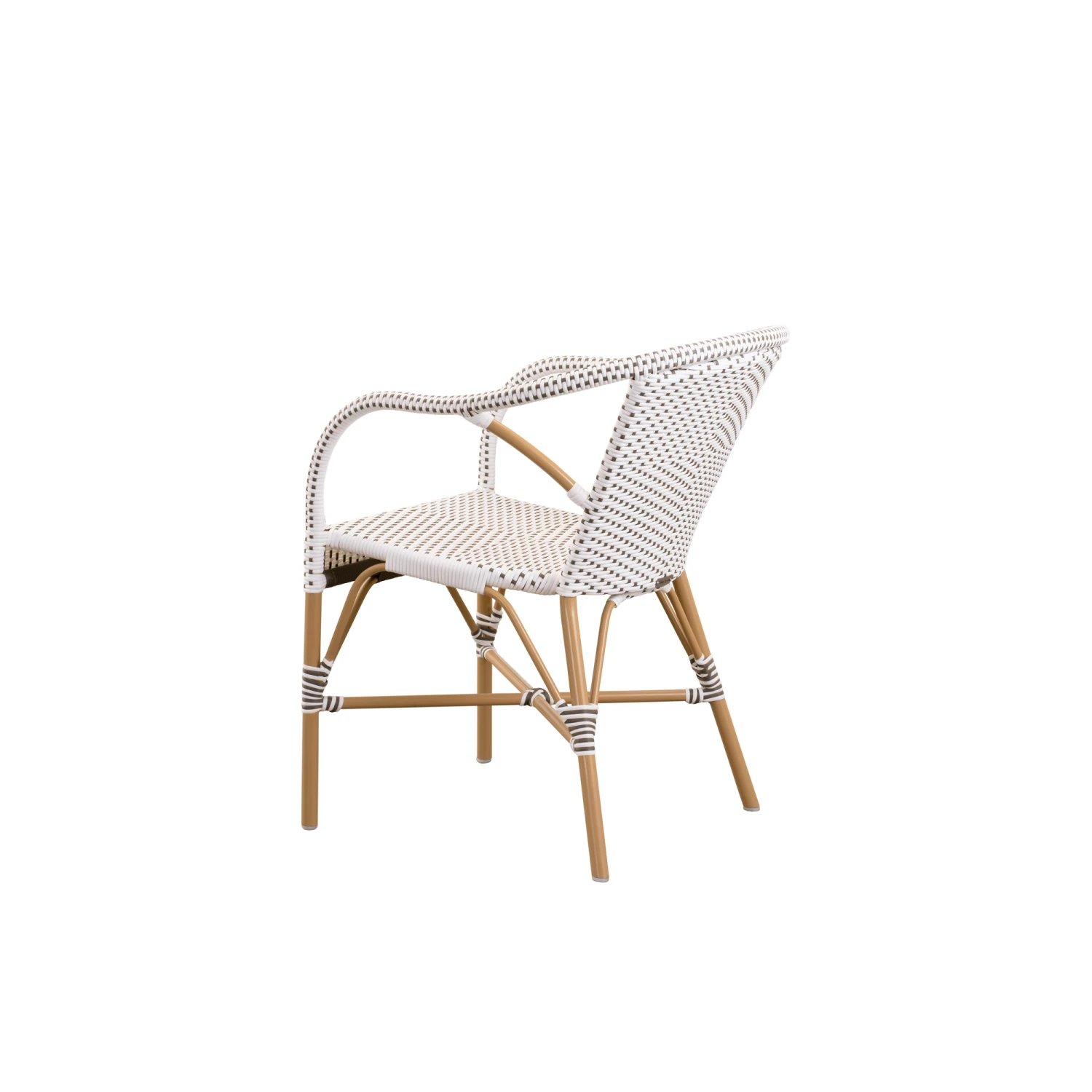 Sika-Design Madeleine Exterior Cafe Chair White/Almond - Image 4
