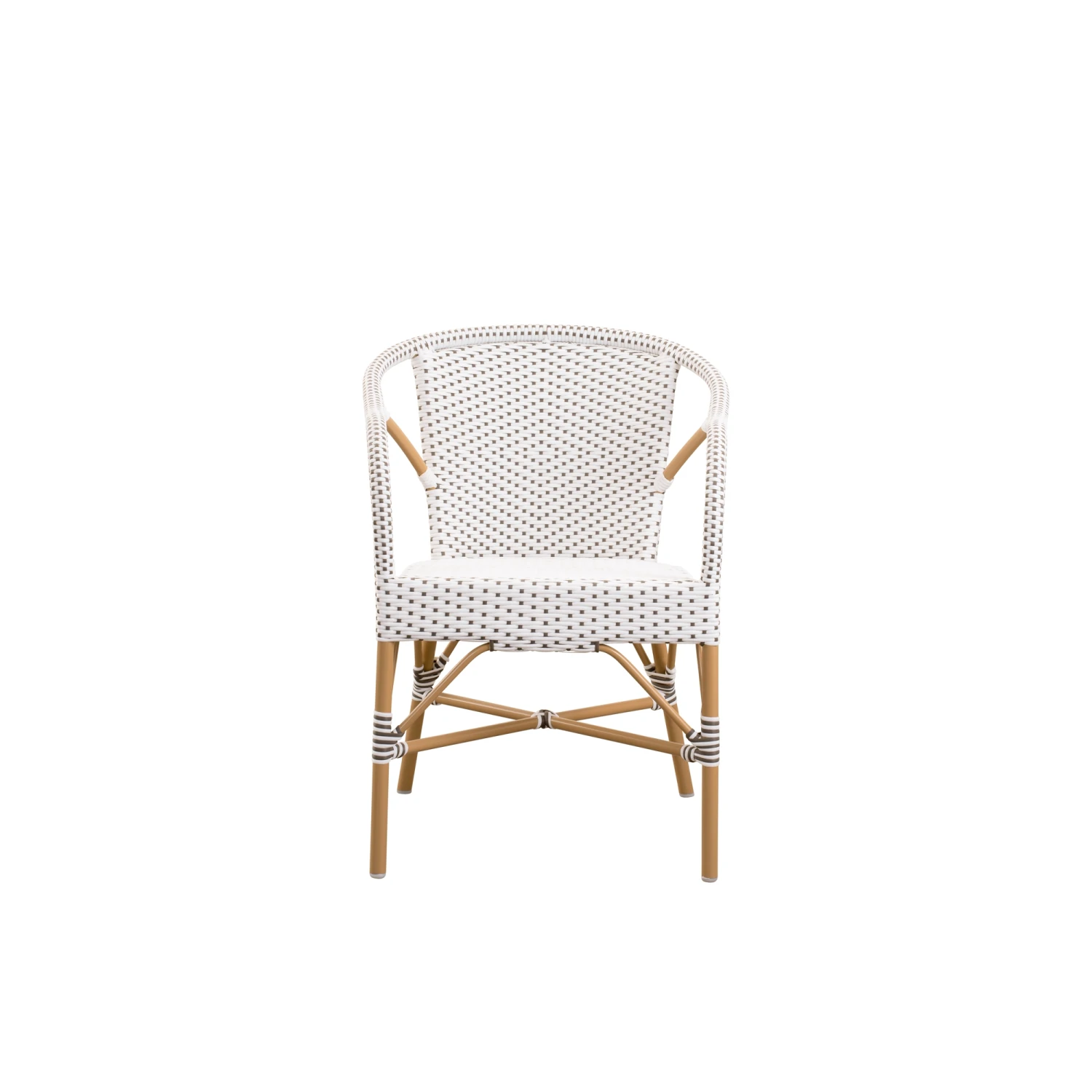 Sika-Design Madeleine Exterior Cafe Chair White/Almond - Image 2