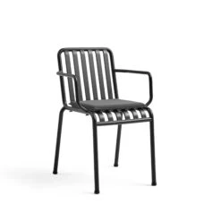HAY Palissade Chair With Armrest Anthracite