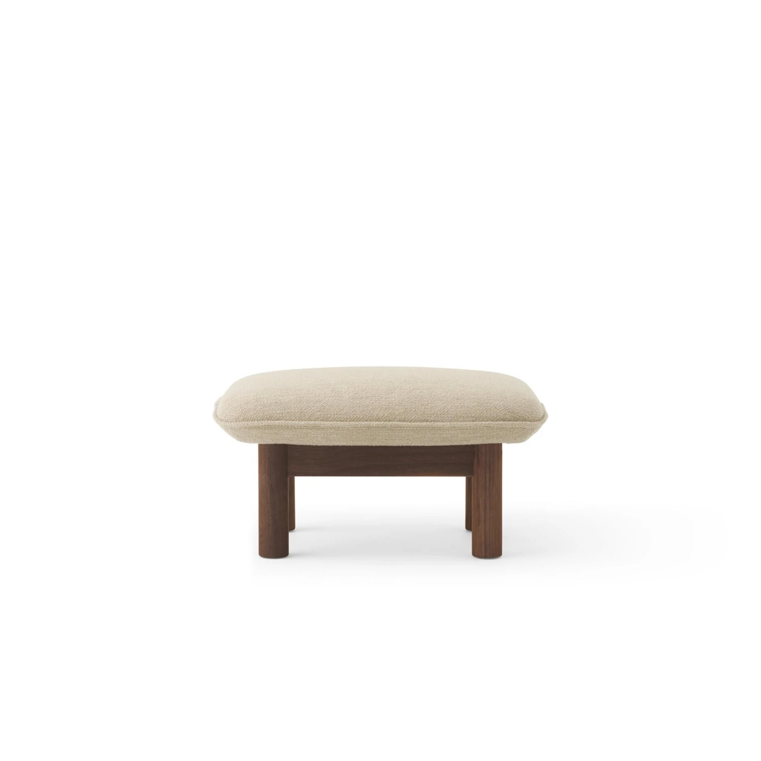 Audo Brasilia Ottoman Walnut/ Bouclé - Image 2