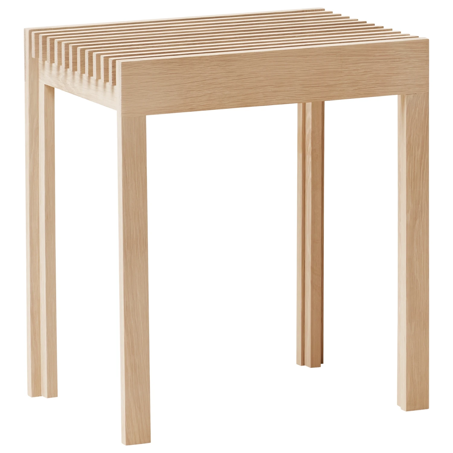 Form & Refine Lightweight Stool White Oak - Image 2