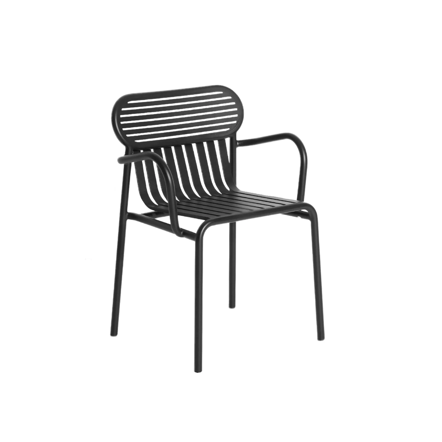 Petite Friture WEEK-END Dining Chair With Armrests Black