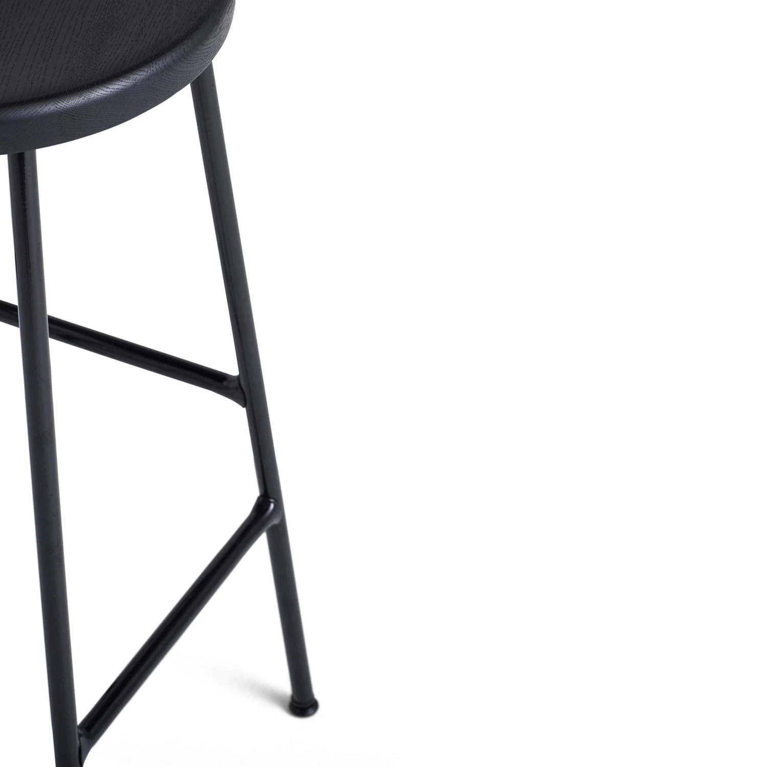 HAY Cornet Bar Stool H65 Black - Image 3