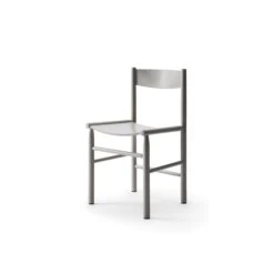 Nikari Linea Collection Akademia Dining Chair Gray Lacquered Birch