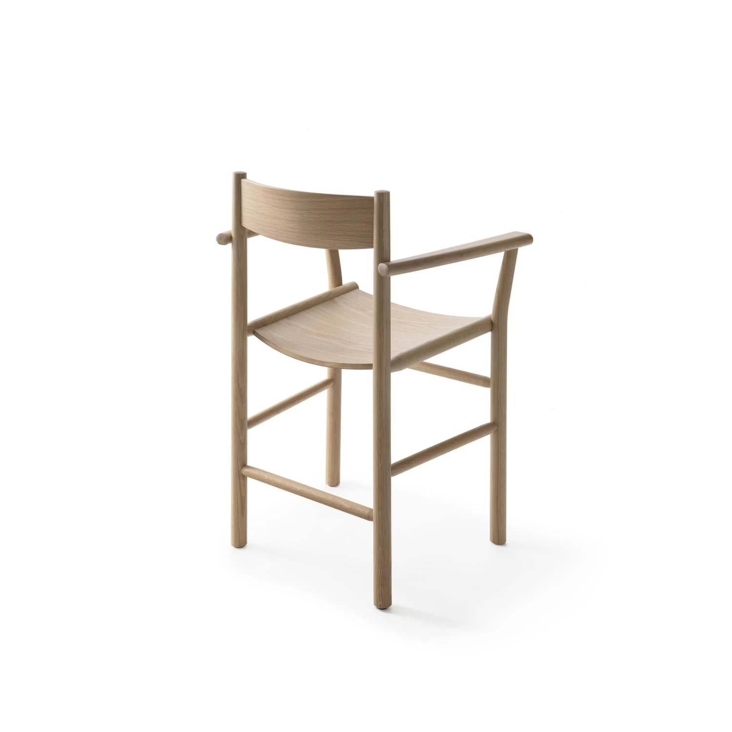 Nikari Linea Collection Akademia Dining Chair W. Armrests Light Lacquered Oak - Image 2