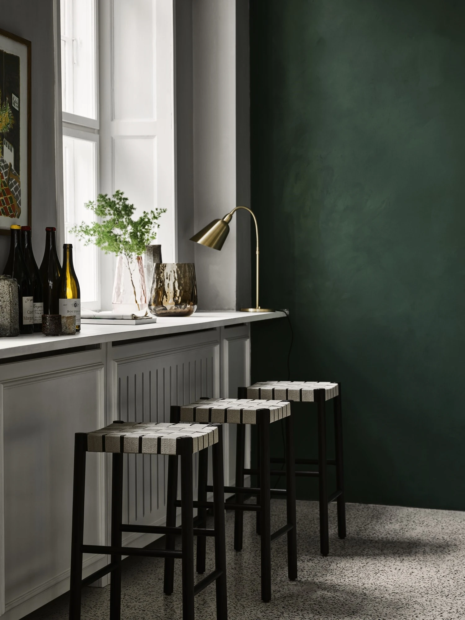 &Tradition Betty Bar Stool TK7 Black/ Natural - Image 2