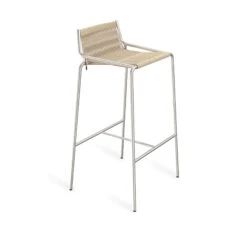 Thorup Copenhagen Noel Bar Stool Stainless Steel/Linen H77 Cm