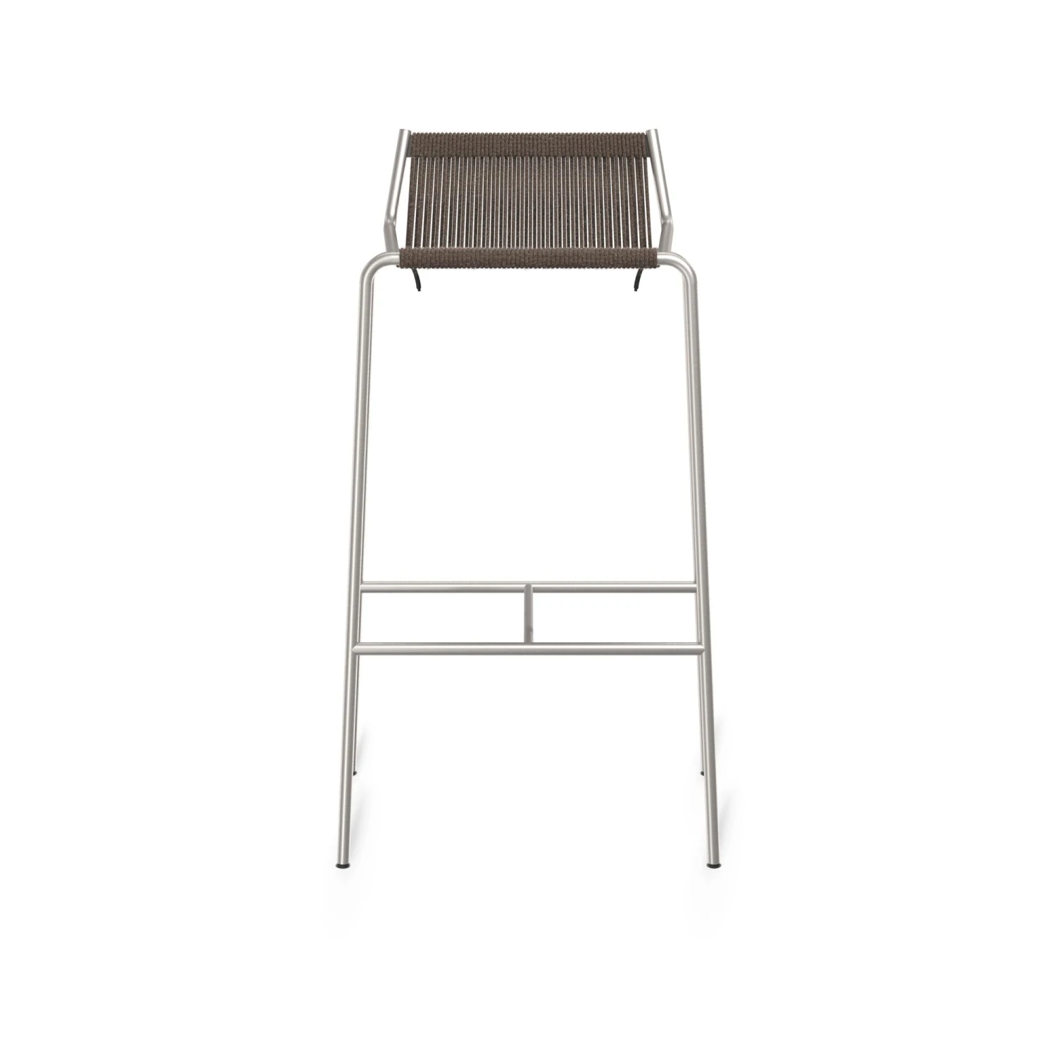 Thorup Copenhagen Noel Bar Stool Stainless Steel/ Dark Gray Wool H77 Cm - Image 2