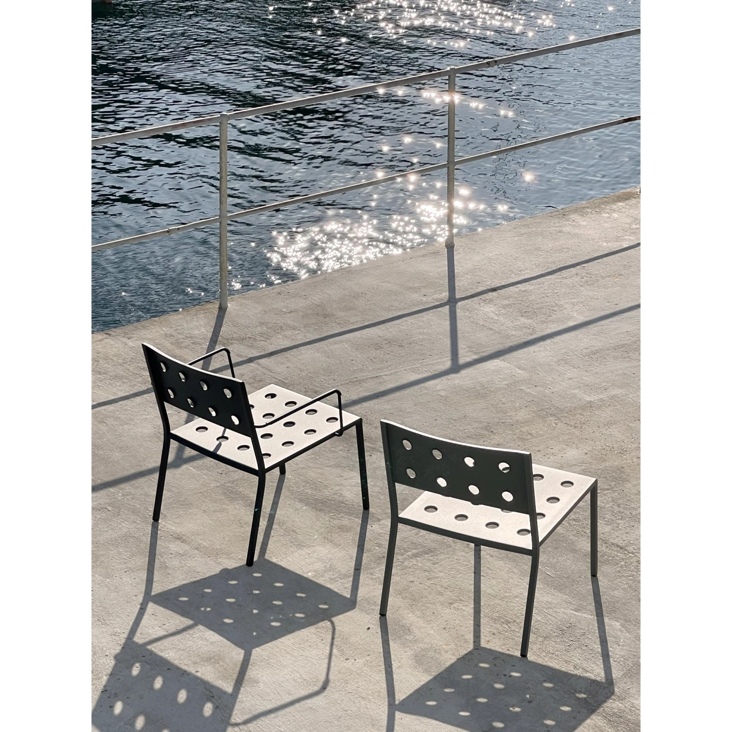 HAY Balcony Armchair Dark Forest - Image 5