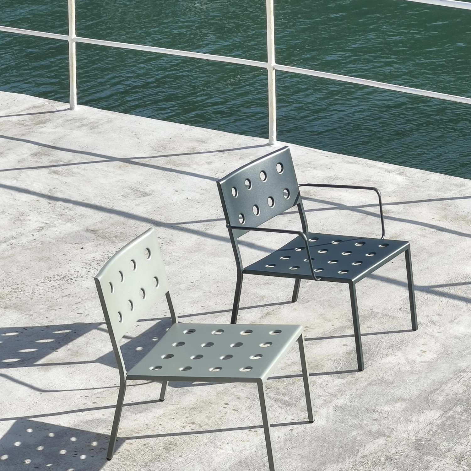 HAY Balcony Armchair Dark Forest - Image 2