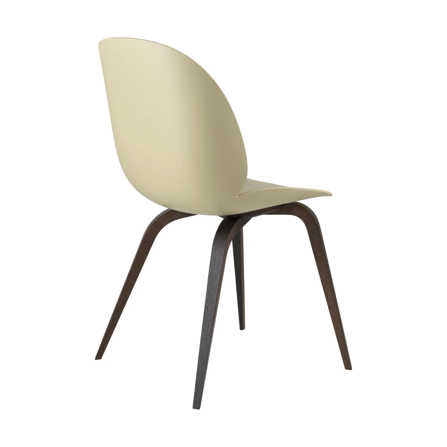 GUBI Beetle Dining Chair Wooden Base Smoked Oak Matt/Pastel Green - Image 2