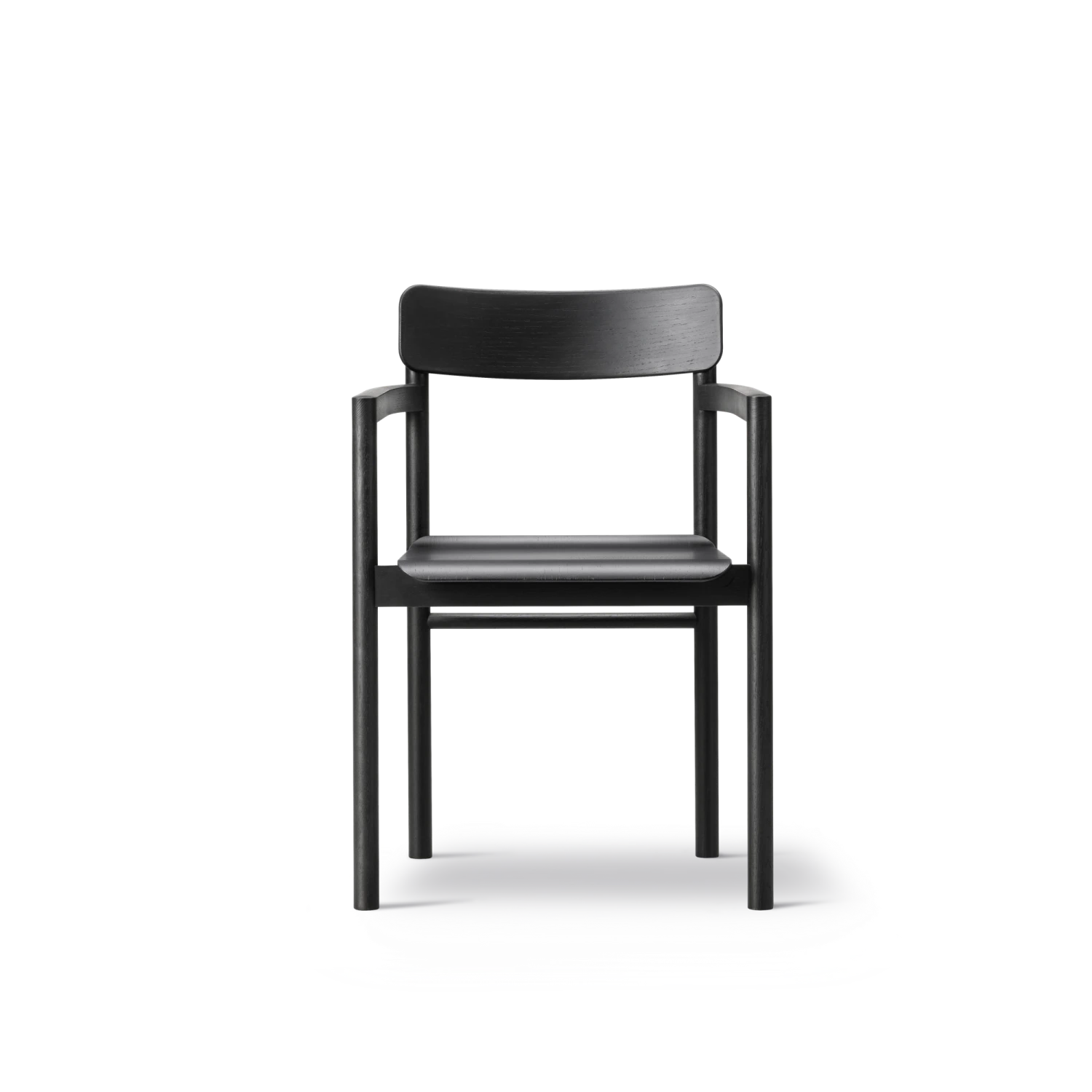 Fredericia Furniture Post Dining Chair W. Armrests Black - Image 3