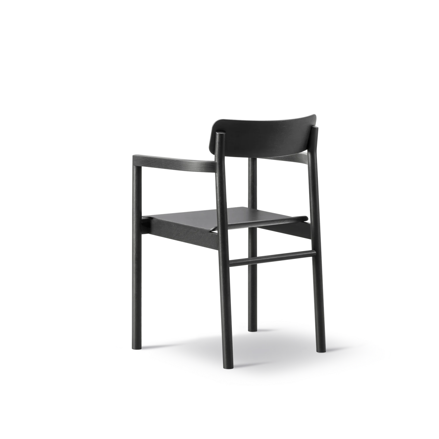 Fredericia Furniture Post Dining Chair W. Armrests Black - Image 2