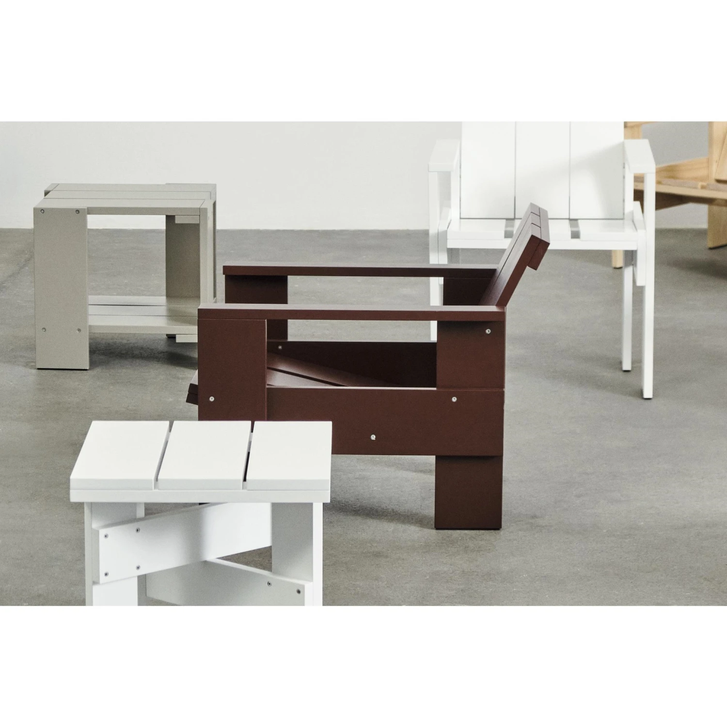 HAY Crate Armchair Iron Red - Image 7