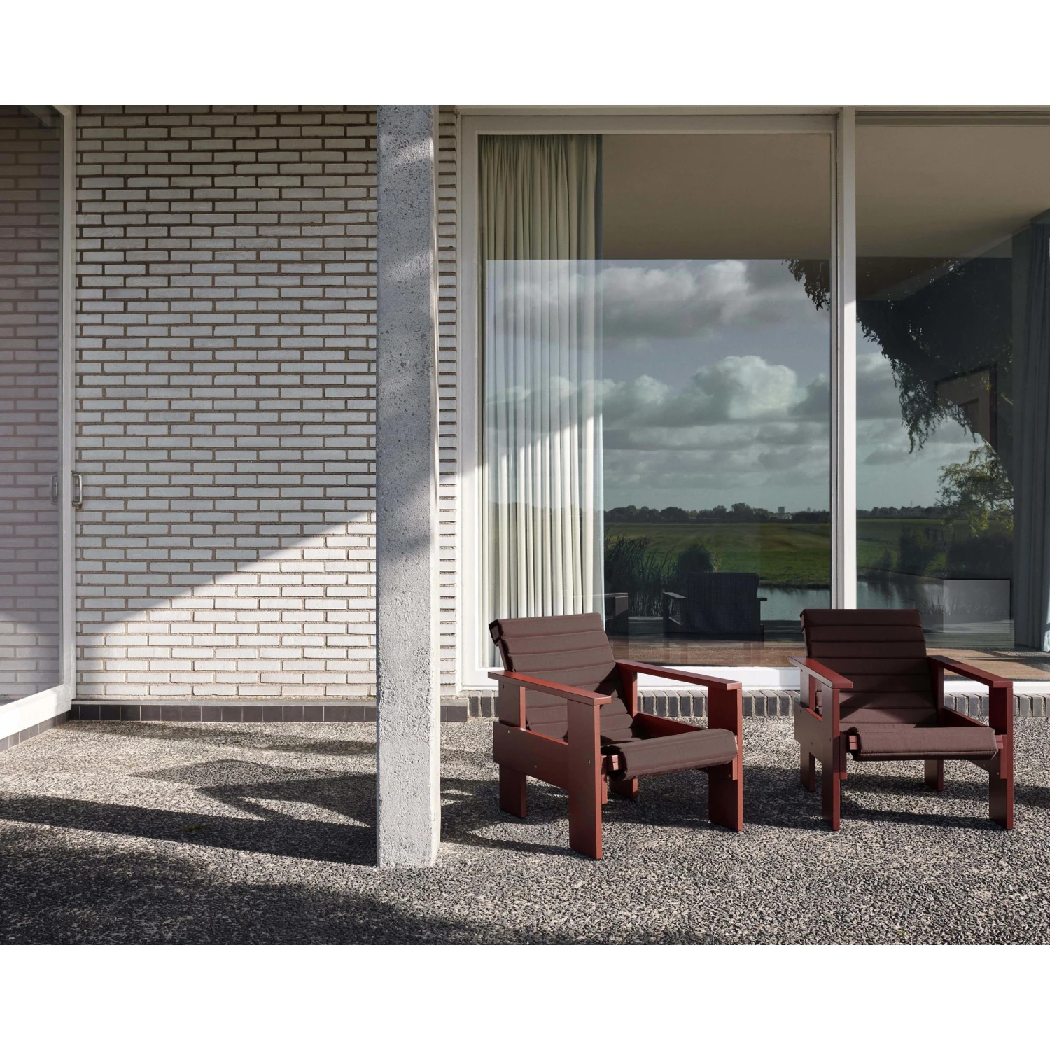 HAY Crate Armchair Iron Red - Image 9