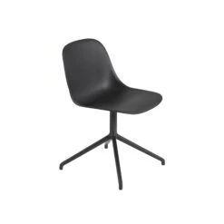 Muuto Fiber Dining Chair W. Swivel Base Black