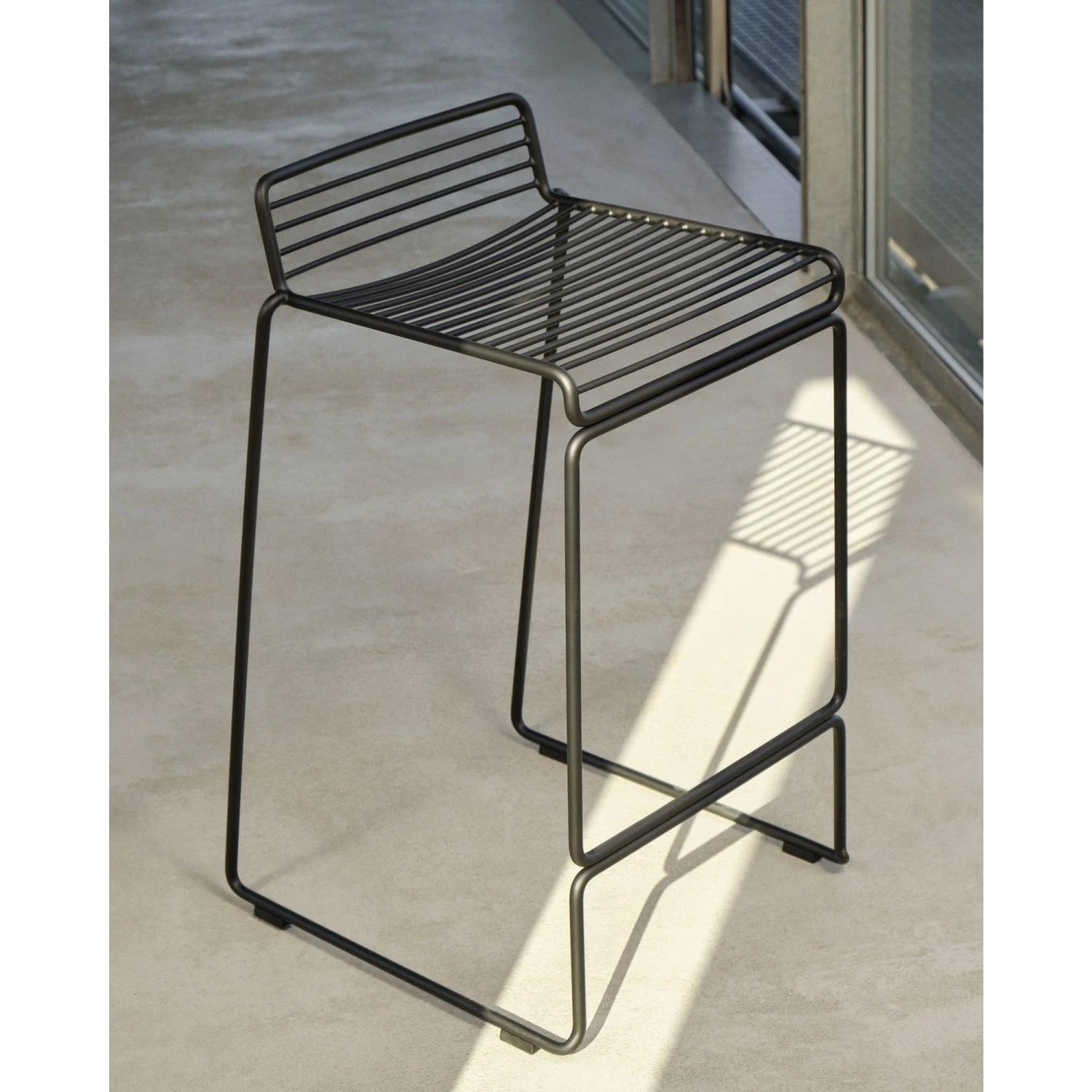 HAY Hee Barstool H65 Black - Image 3