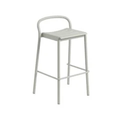 Muuto Linear Steel Bar Stool 75 Cm Gray