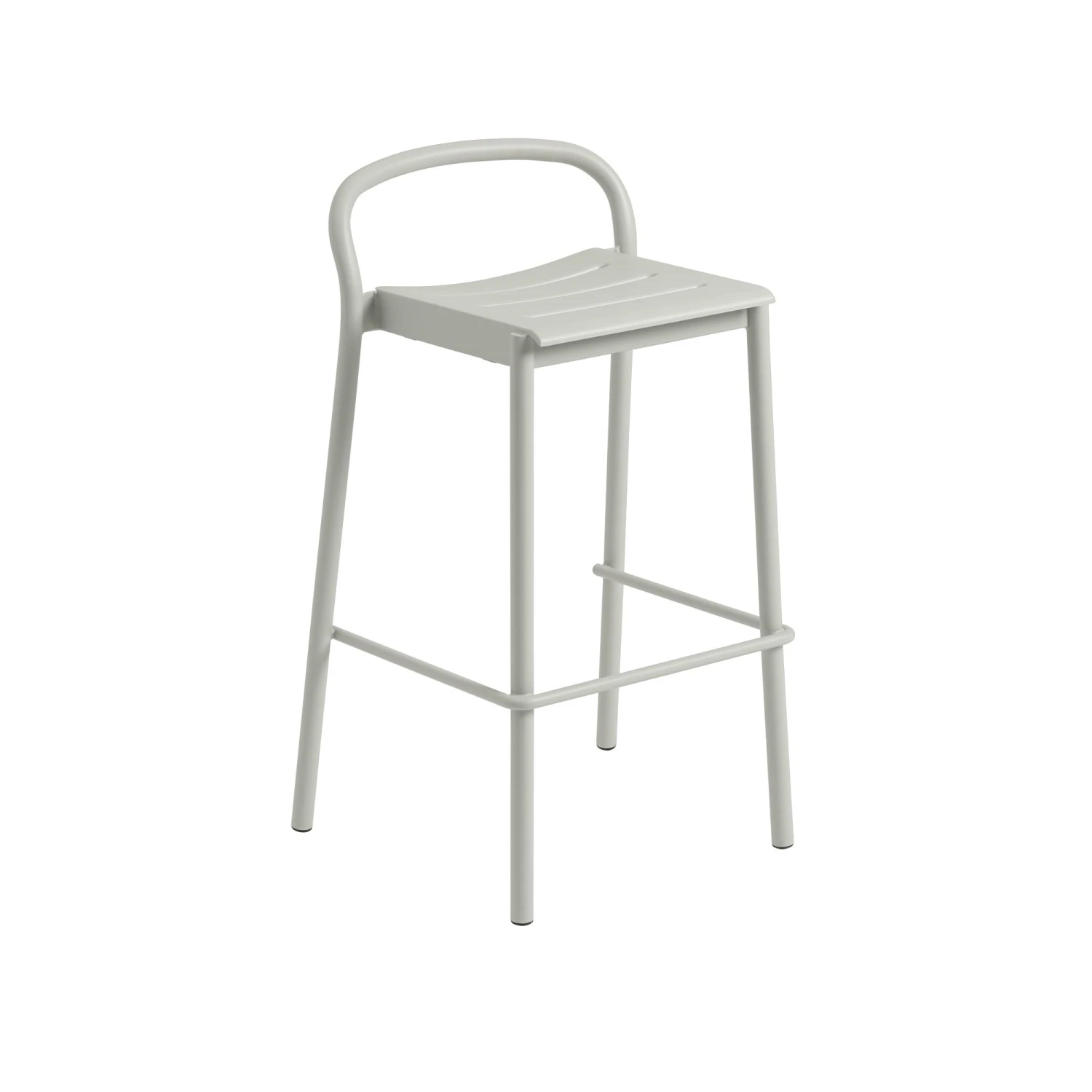 Muuto Linear Steel Bar Stool 75 Cm Gray