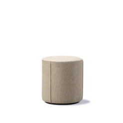 Fredericia Furniture Mono Pouf Ø39 Grand Linen Natural