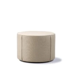 Fredericia Furniture Mono Pouf Ø55 Grand Linen Natural