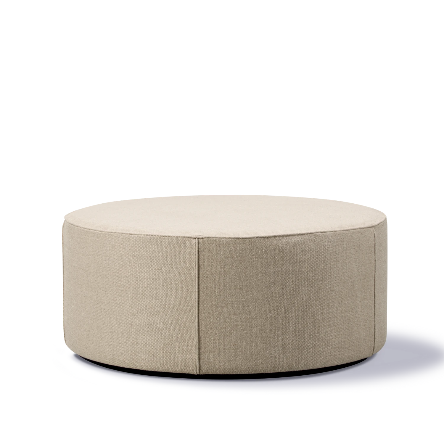 Fredericia Furniture Mono Pouf Ø90 Grand Linen Natural