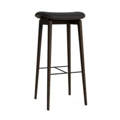 NORR11 NY11 Bar Stool H75 Cm Dark Smoked Oak/Black 41599