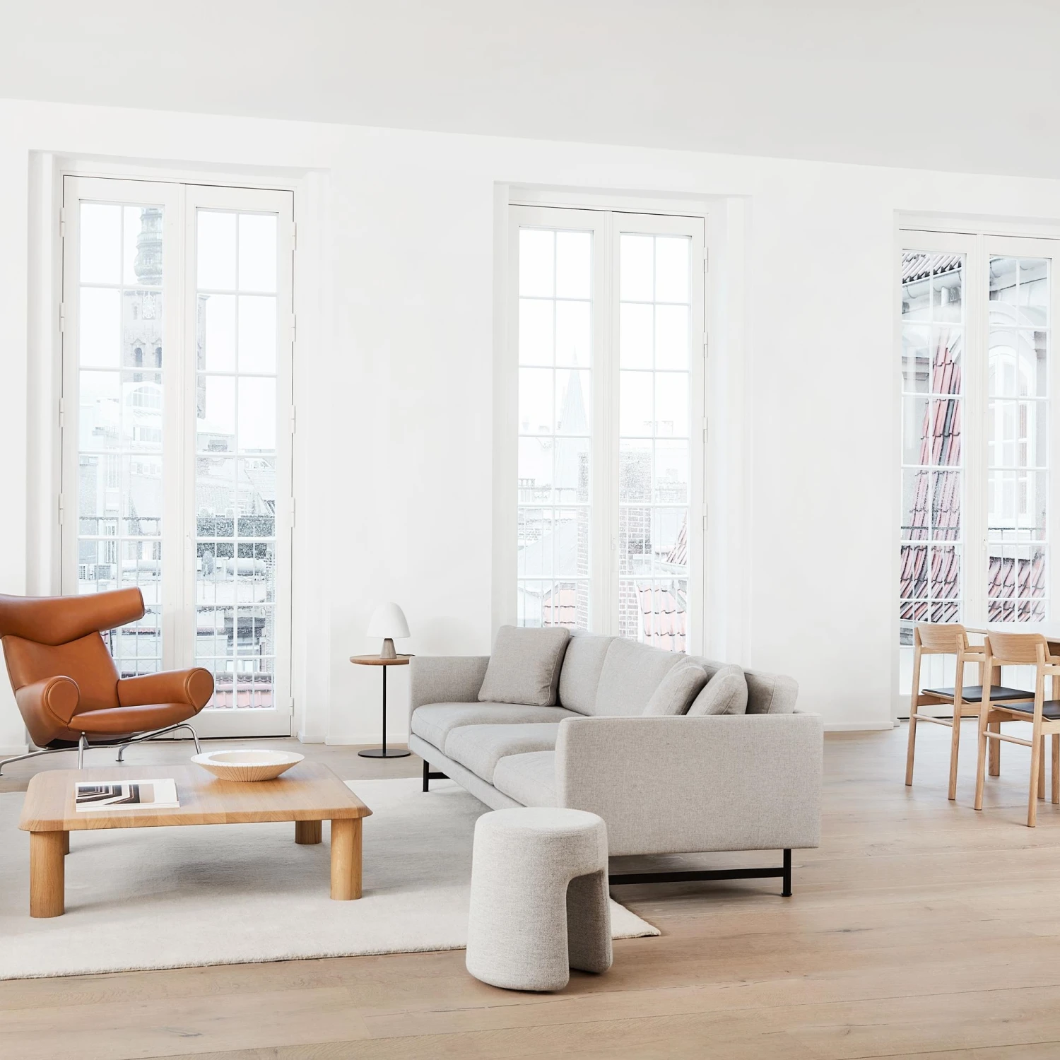 Fredericia Furniture Sequoia Pouf Uld Hallingdal 110 - Image 5