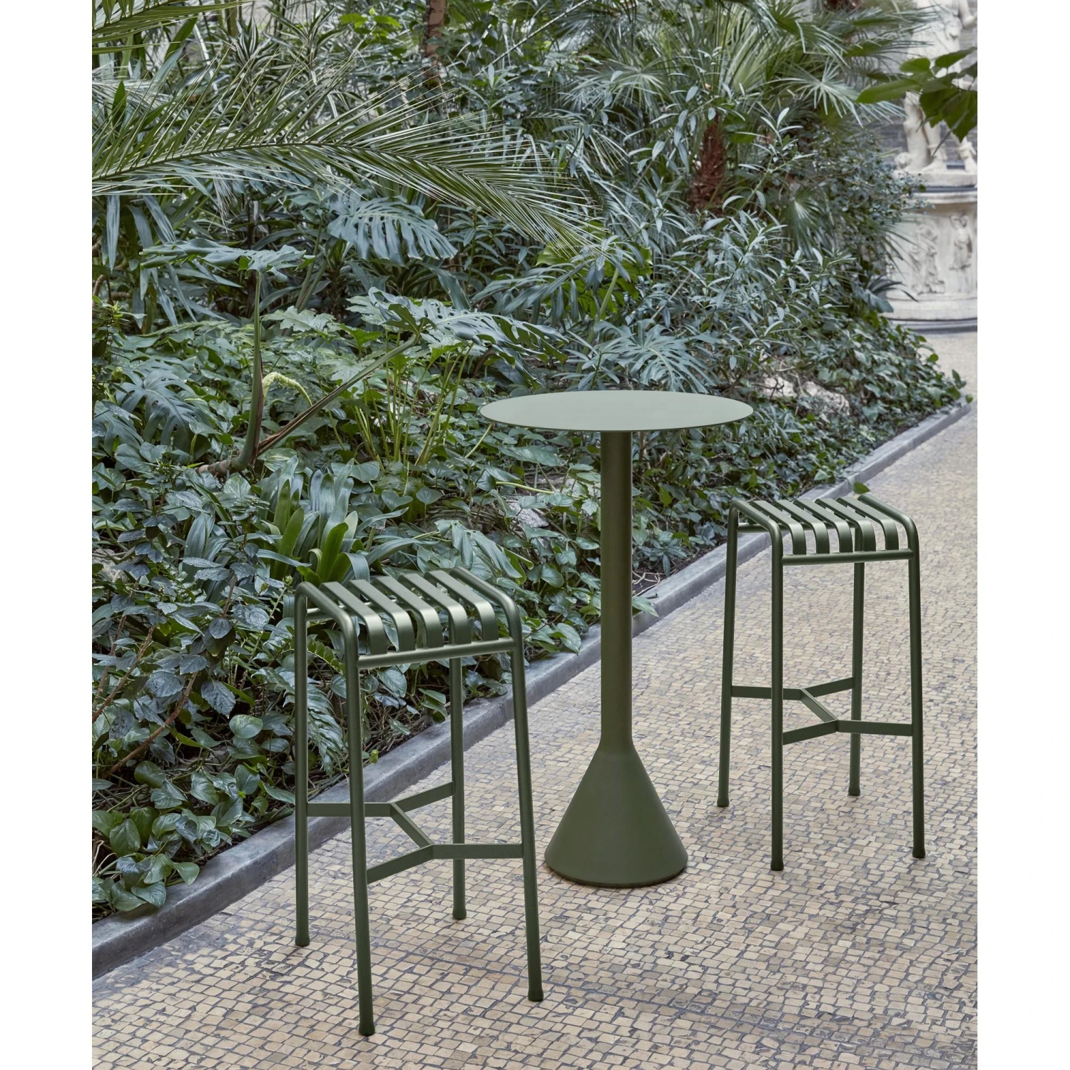 HAY Palissade Barstool Oliven - Image 2