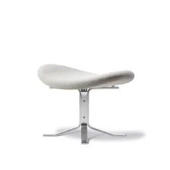 Fredericia Furniture Corona Ottoman Brushed Chrome/ Capture 4101