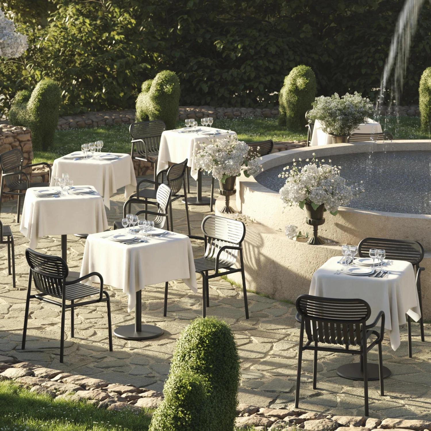 Petite Friture WEEK-END Dining Chair With Armrests Black - Image 8