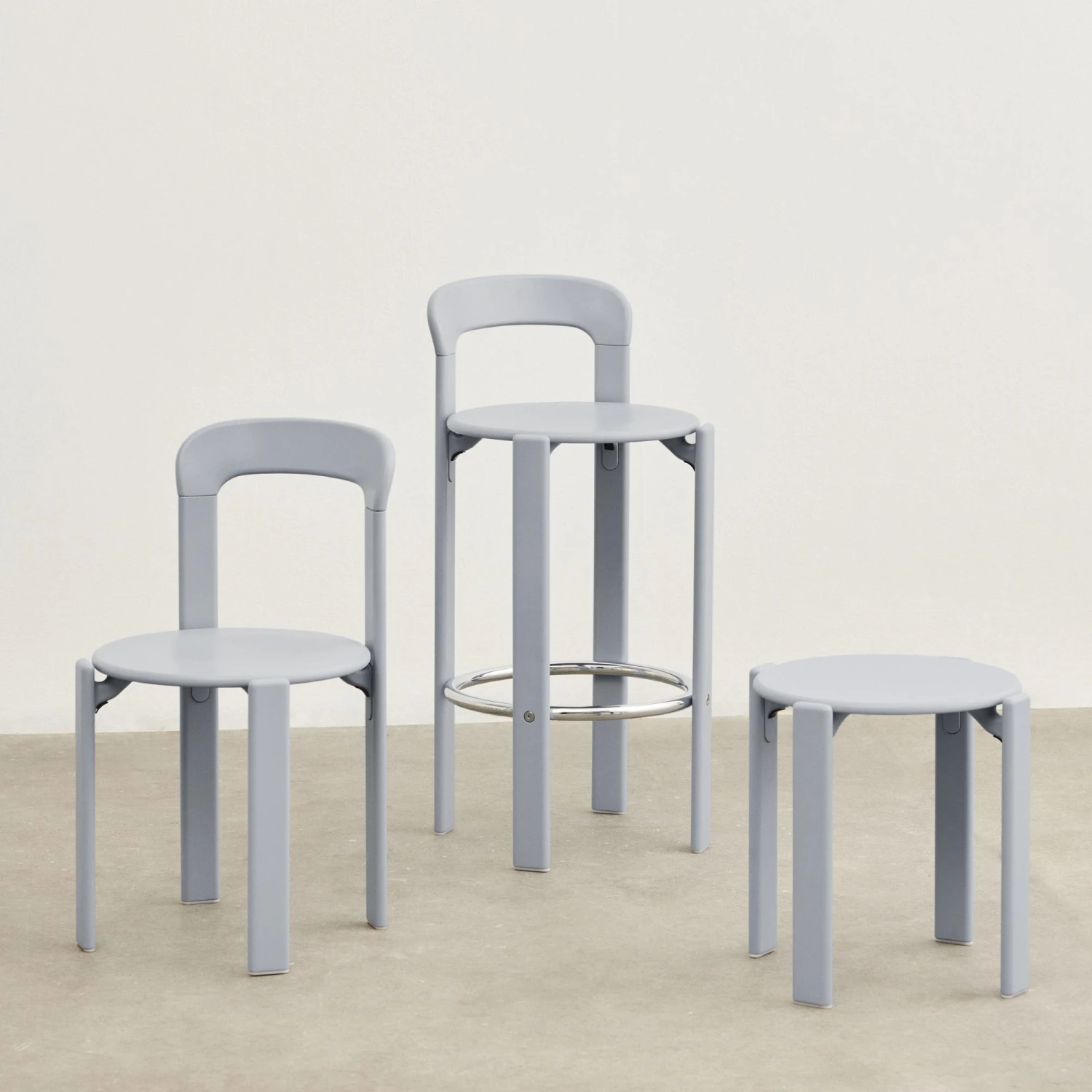 HAY Rey Barstool Slate Blue - Image 5