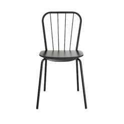 Maze Same Dining Chair Black With Seat In Black Oak