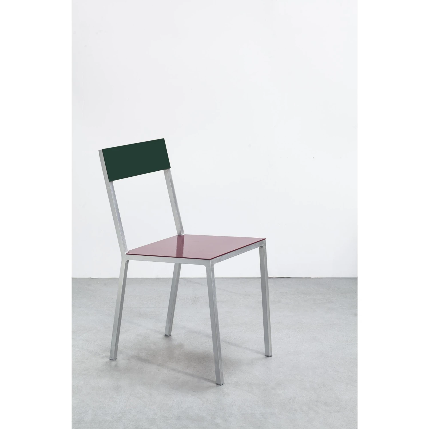 Valerie Objects Alu Dining Chair Bordeaux/Candy Green - Image 3