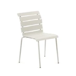 Valerie Objects Aligned Outdoor Dining Chair White