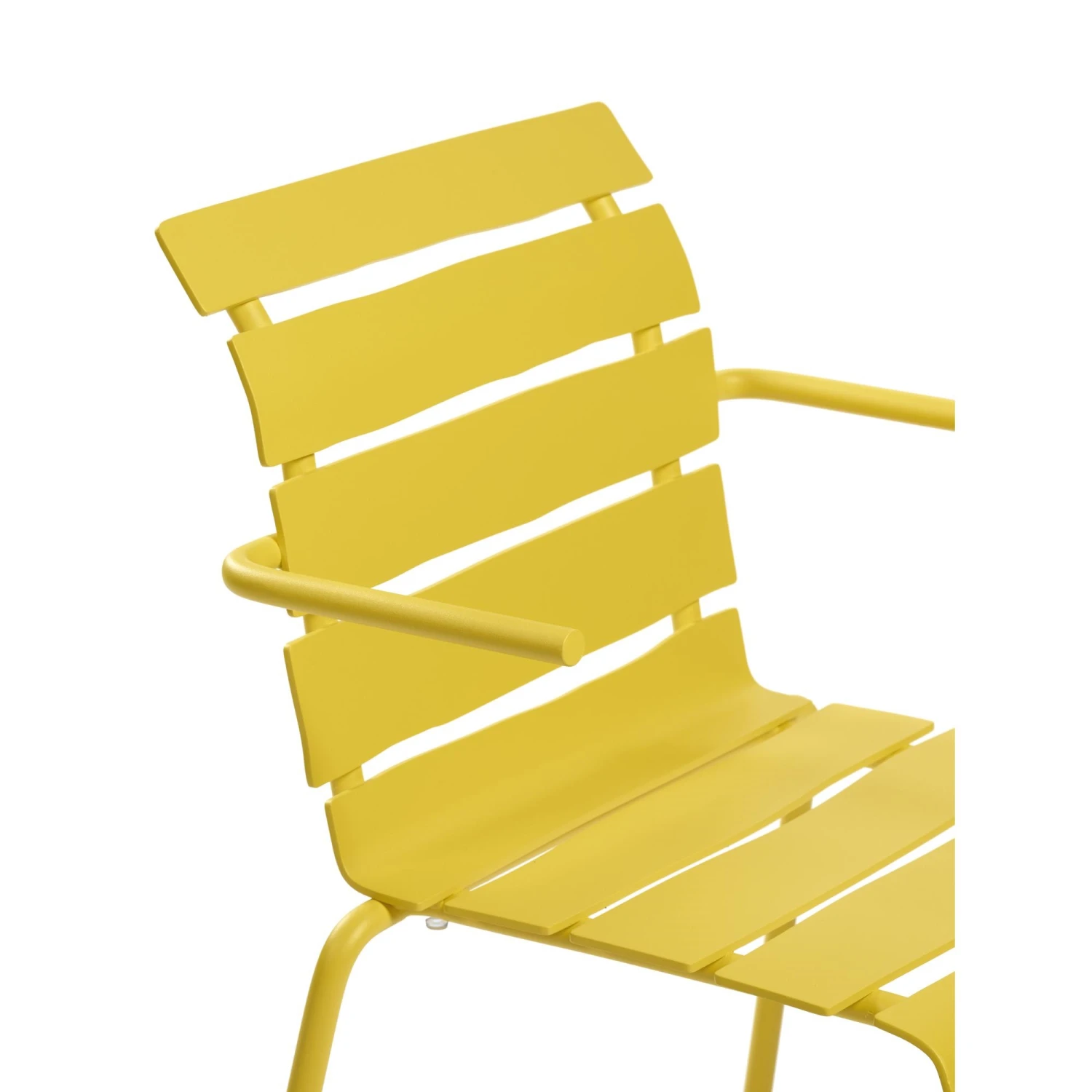 Valerie Objects Aligned Outdoor Dining Chair With Armrest Yellow - Image 5