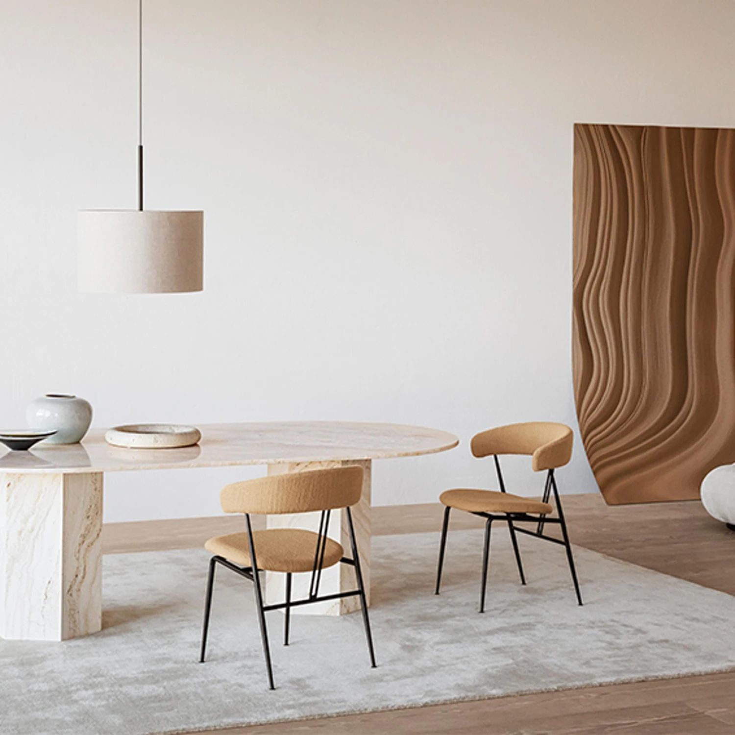 GUBI Violin Dining Chair Hallingdal 65 173 - Image 3