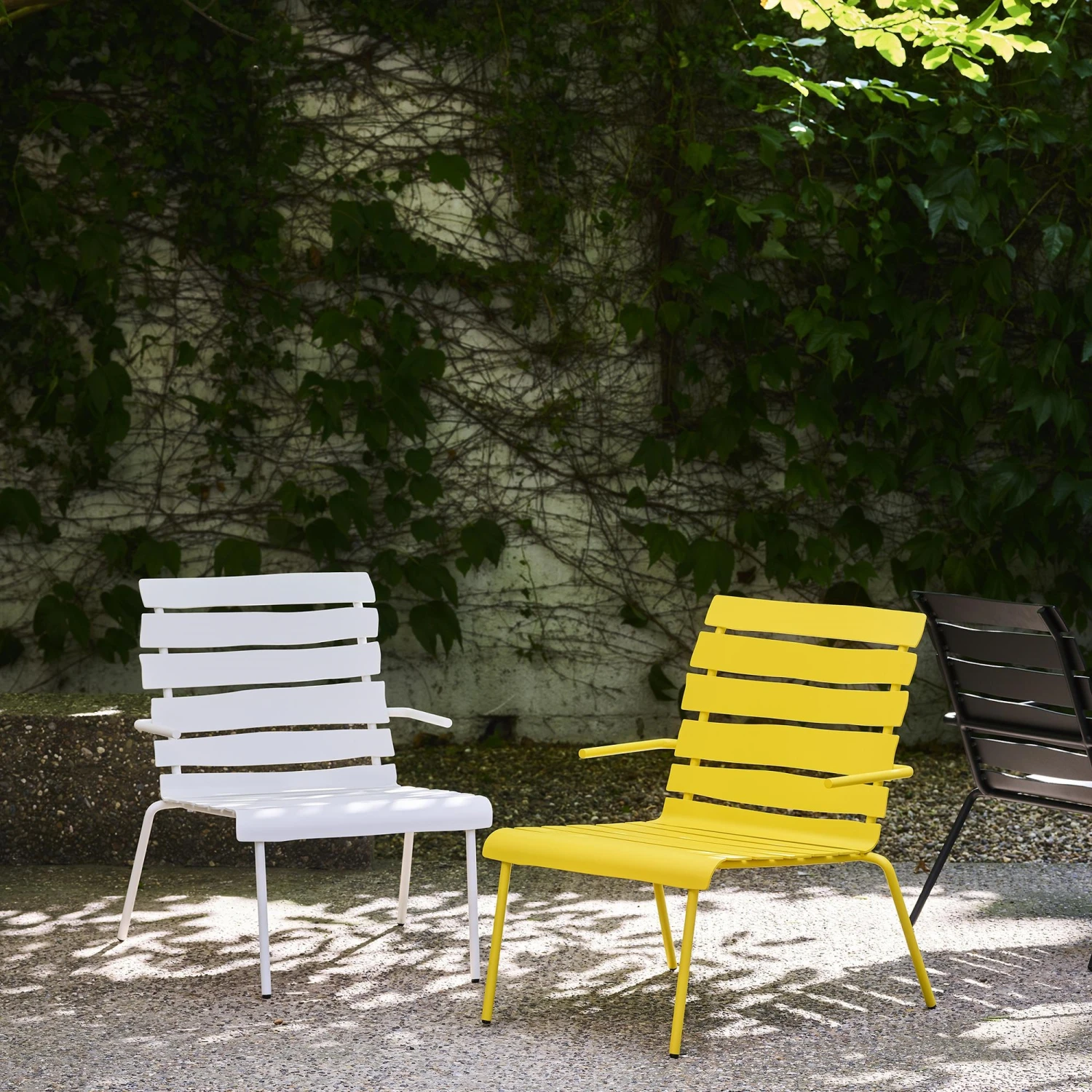 Valerie Objects Aligned Outdoor Armchair Off-White - Image 8